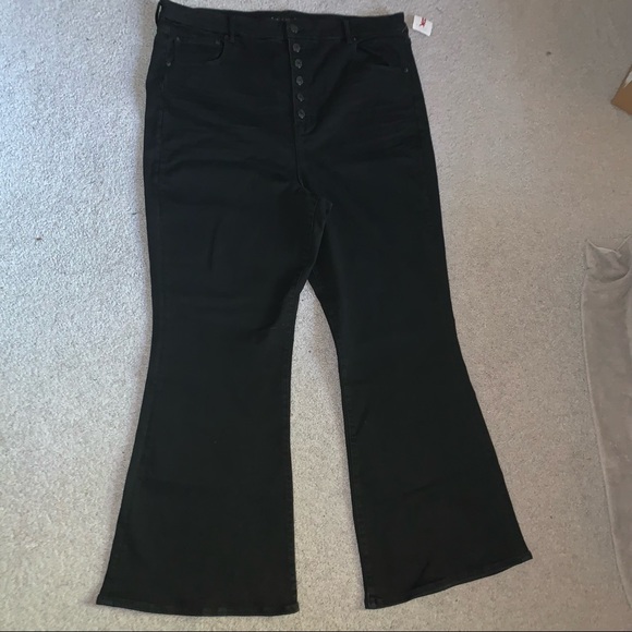 American Eagle Outfitters Pants - plus size super high waisted flare jeans